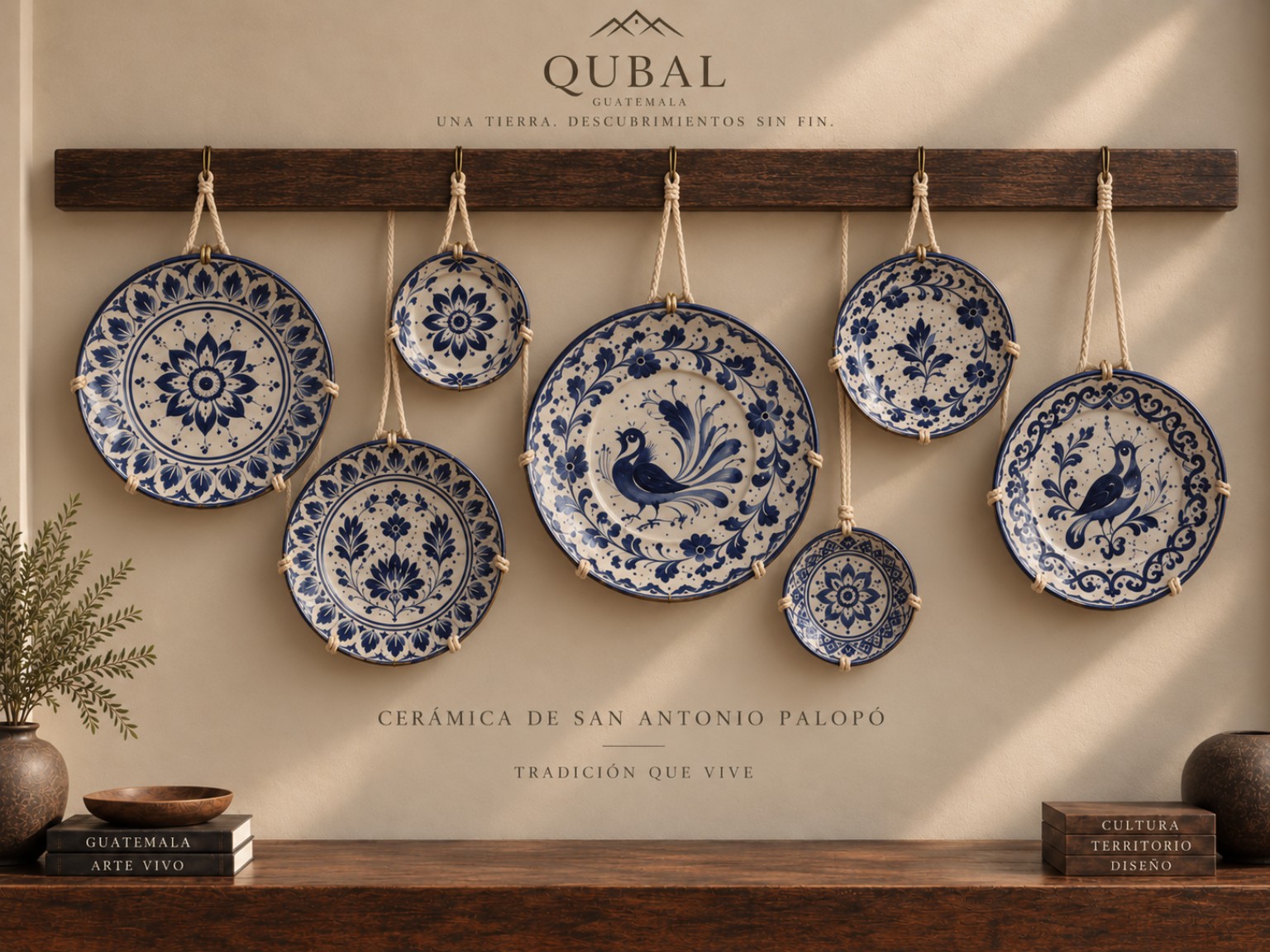 San Antonio Palopó ceramic wall set